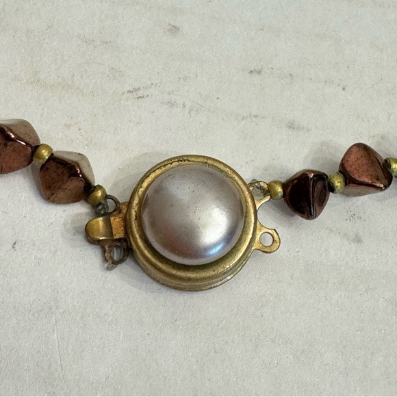 Vintage French Faux Glass Baroque Pearl Beaded Necklace High End France 23" - Picture 11 of 16